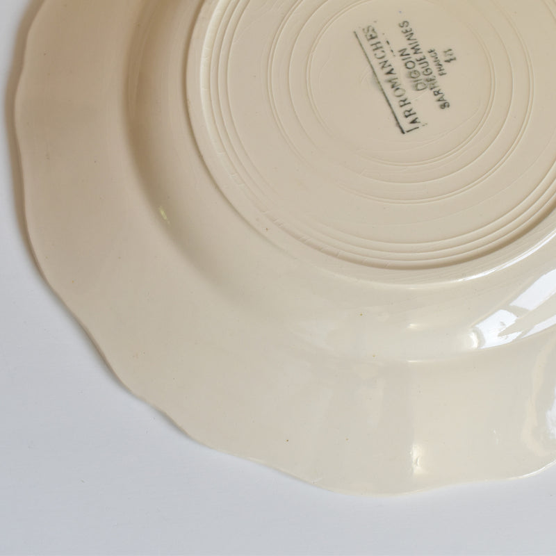 Vintage plate Digoin & Sarreguemines Arromanches F