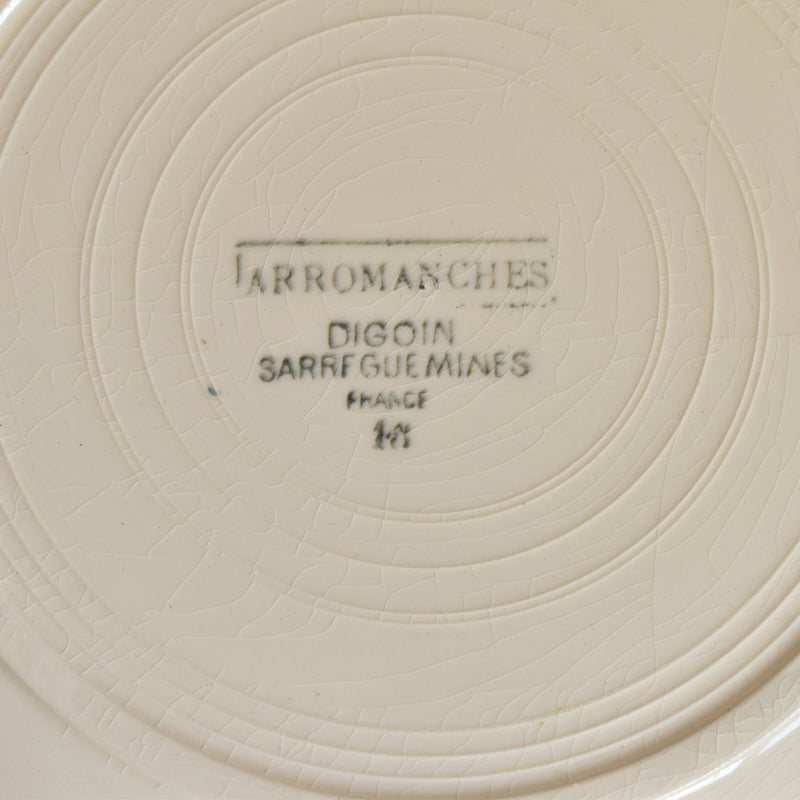 Vintage Plate Digoin & Sarreguemines Arromanches G