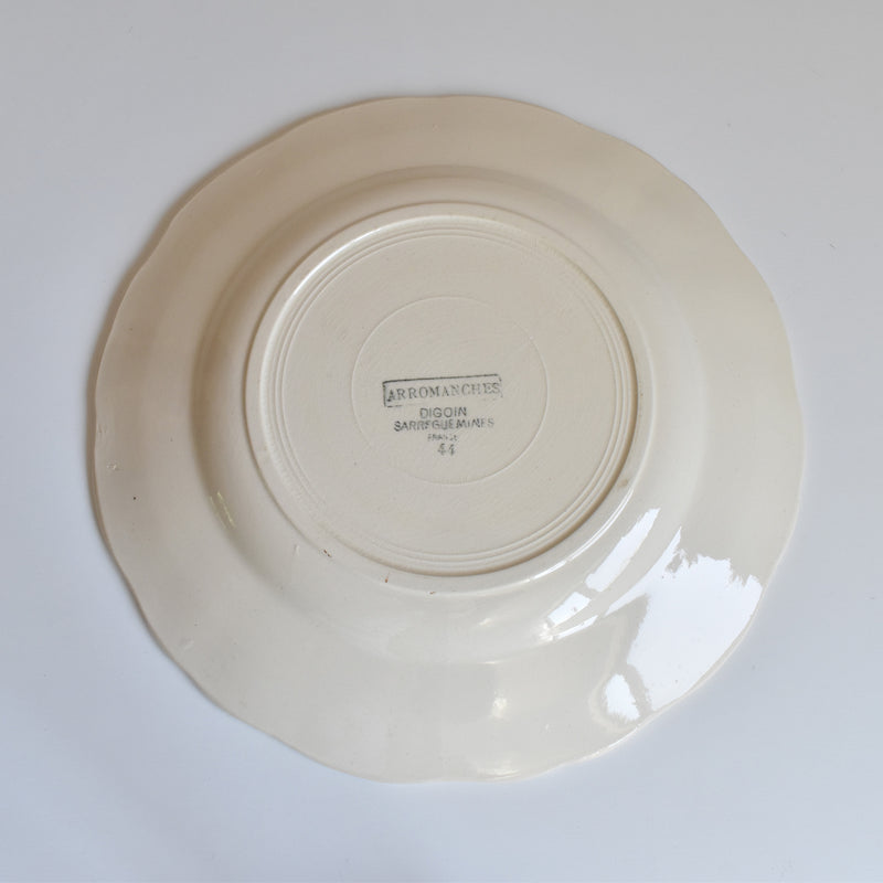 Vintage plate Digoin & Sarreguemines Arromanches H