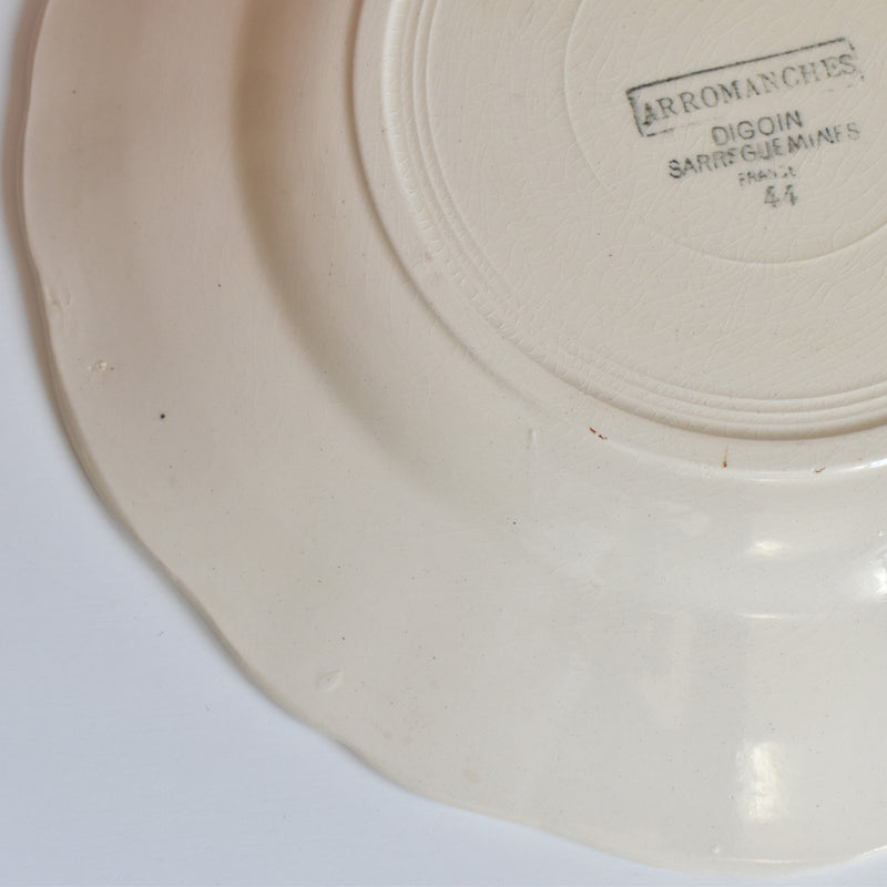 Vintage plate Digoin & Sarreguemines Arromanches H