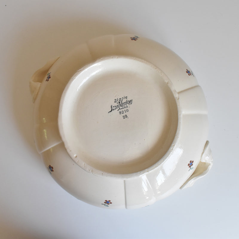 Vintage Salad Bowl, Digoin & Sarreguemines "Arromanches"