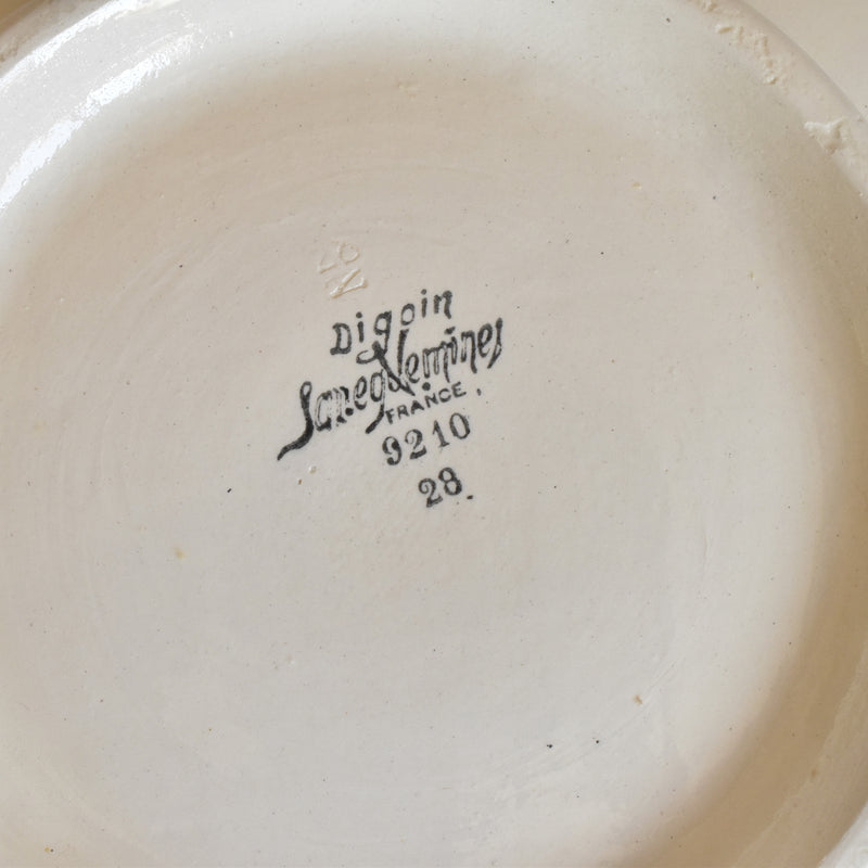 Vintage Salad Bowl, Digoin & Sarreguemines "Arromanches"