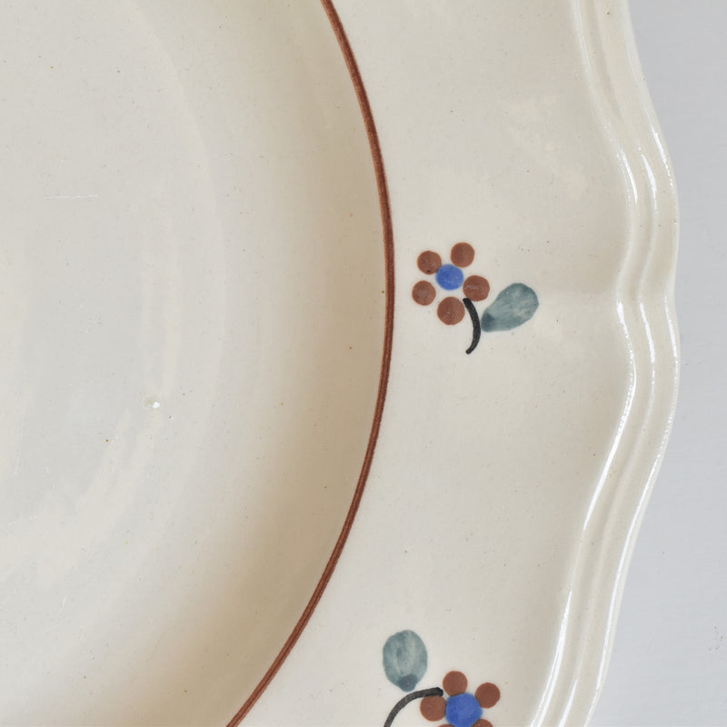 Vintage Deep Plate Digoin & Sarreguemines Arromanches A