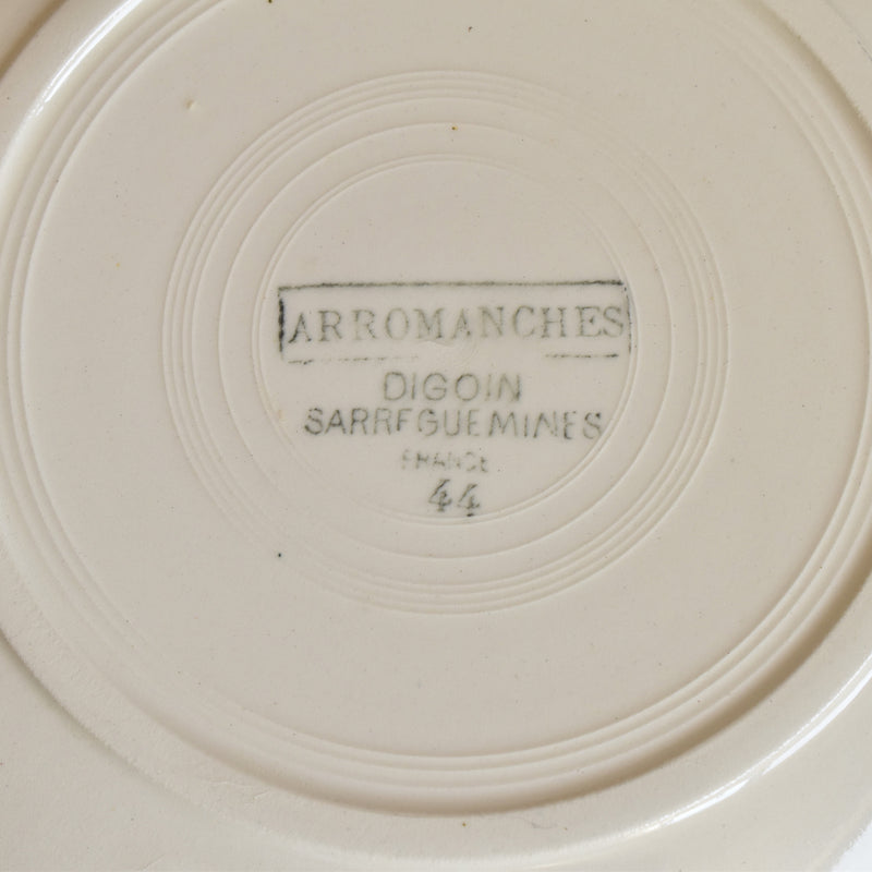 Vintage Deep Plate Digoin & Sarreguemines Arromanches A
