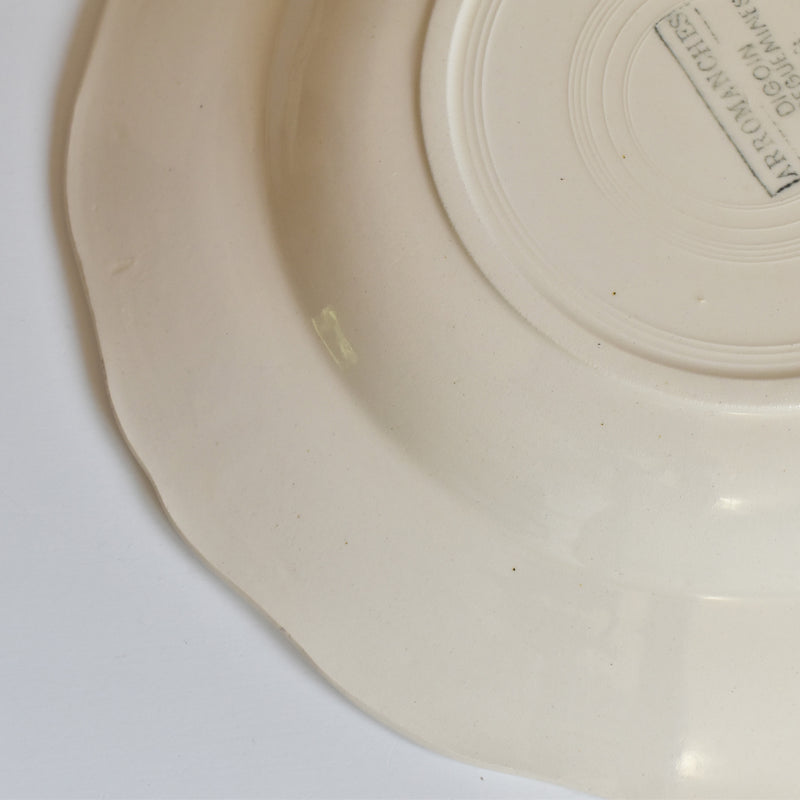 Vintage Deep Plate Digoin & Sarreguemines Arromanches A