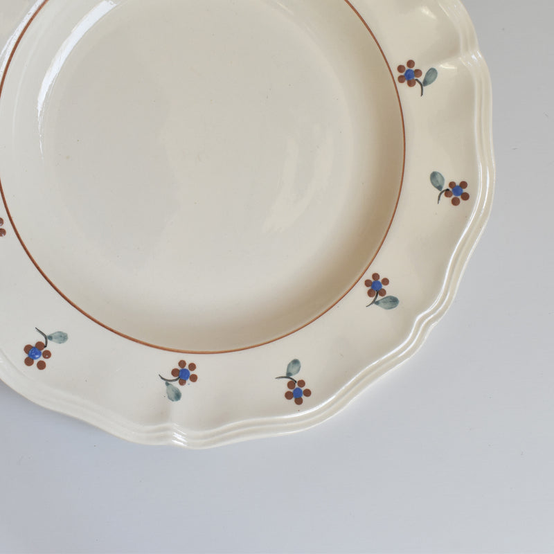 Vintage Deep Plate Digoin & Sarreguemines Arromanches A