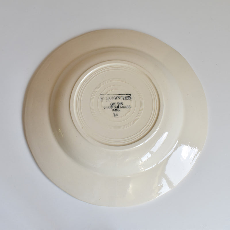 Vintage Deep Plate, Digoin & Sarreguemines, Arromanches B