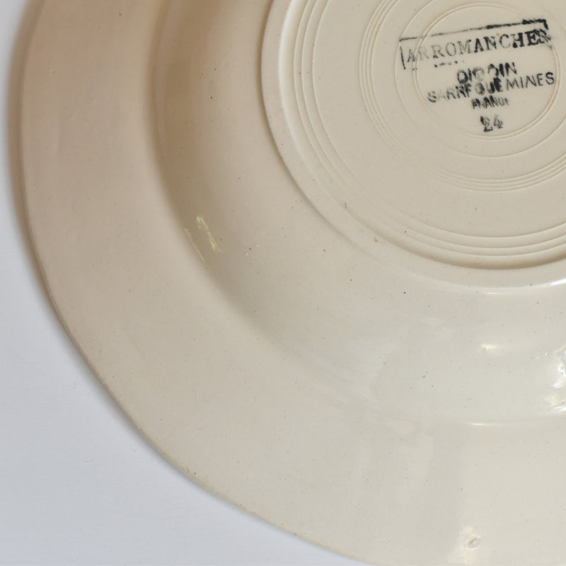 Vintage Deep Plate, Digoin & Sarreguemines, Arromanches B