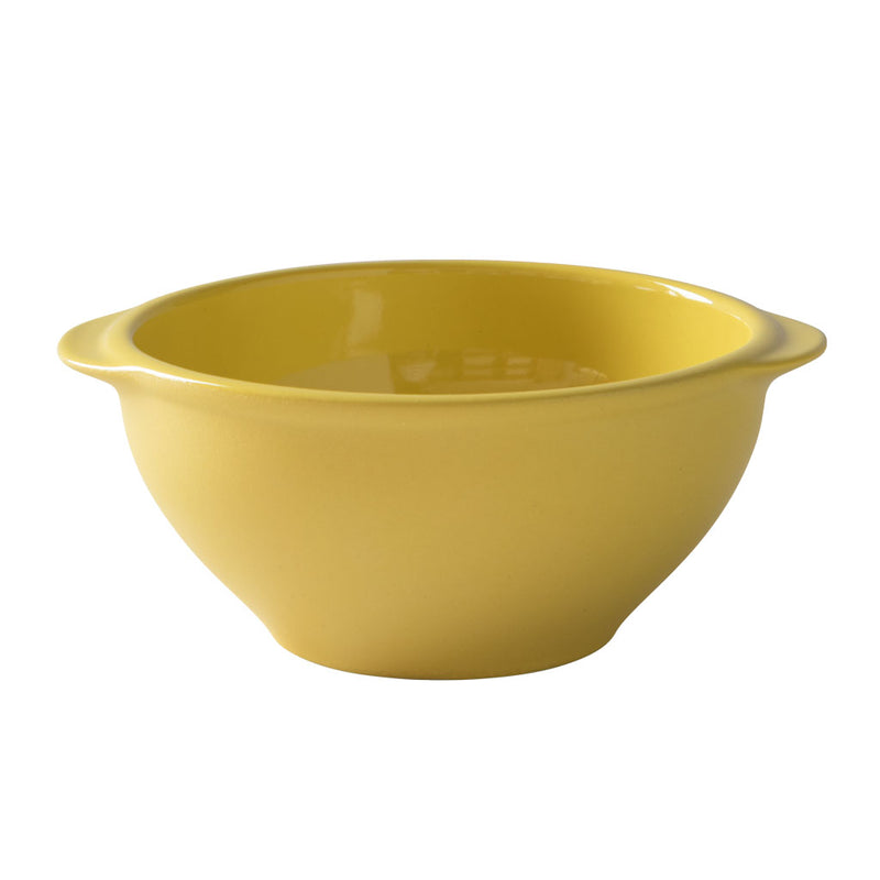 ディゴワン　カフェオレボウル　黄色　白切り抜き