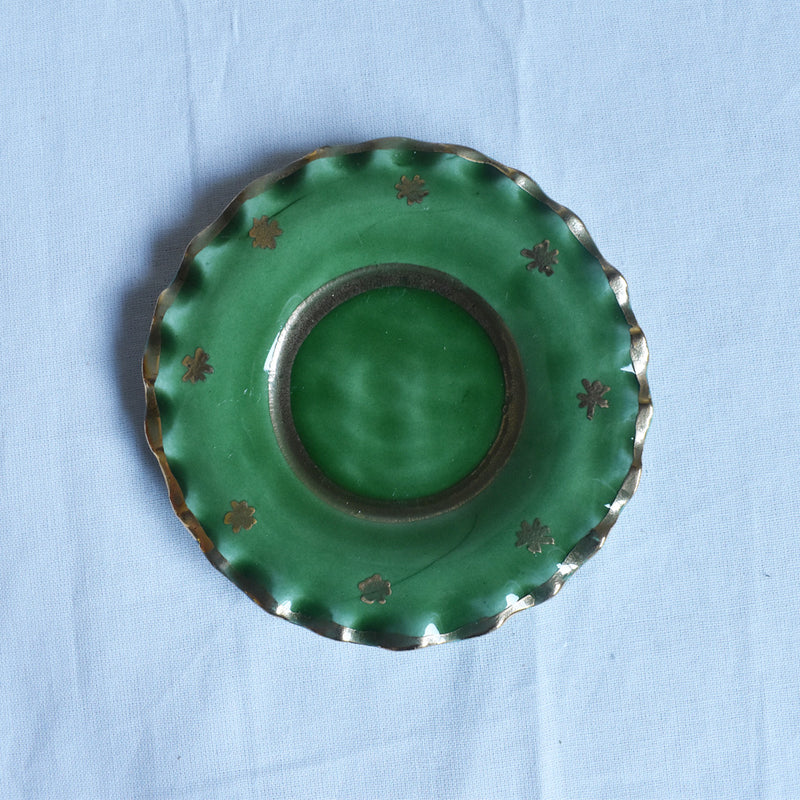 ア.ドラサンヴァル A.Dressinval ミニカップ＆ソーサー 3cm ライトグリーン