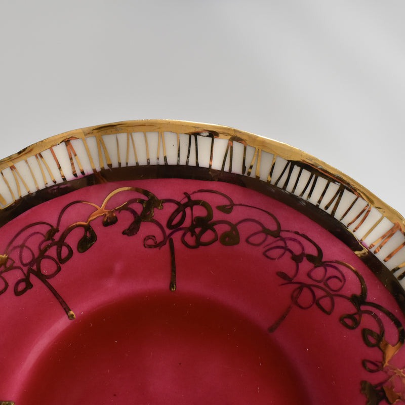 ア.ドラサンヴァル A.Dressinval コーヒーカップ＆ソーサー Pink B