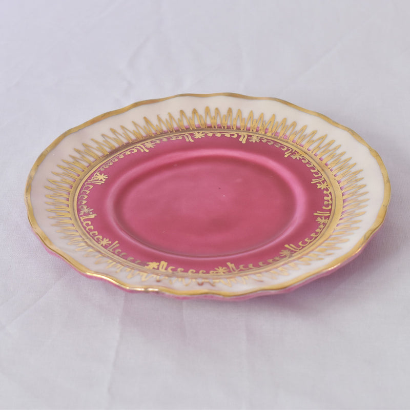 ア.ドラサンヴァル A.Dressinval チョコレートカップ＆ソーサー ピンク A