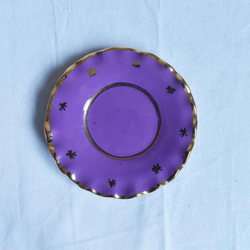 ア.ドラサンヴァル A.Dressinval ミニカップ＆ソーサー 3cm パープル A