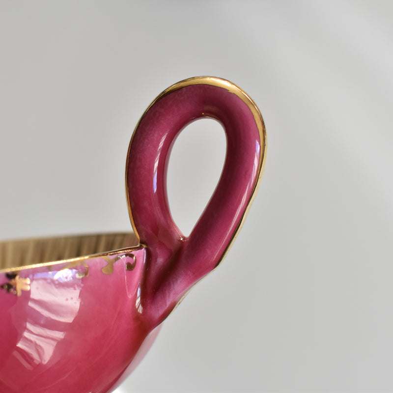 ア.ドラサンヴァル A.Dressinval コーヒーカップ＆ソーサー Pink B