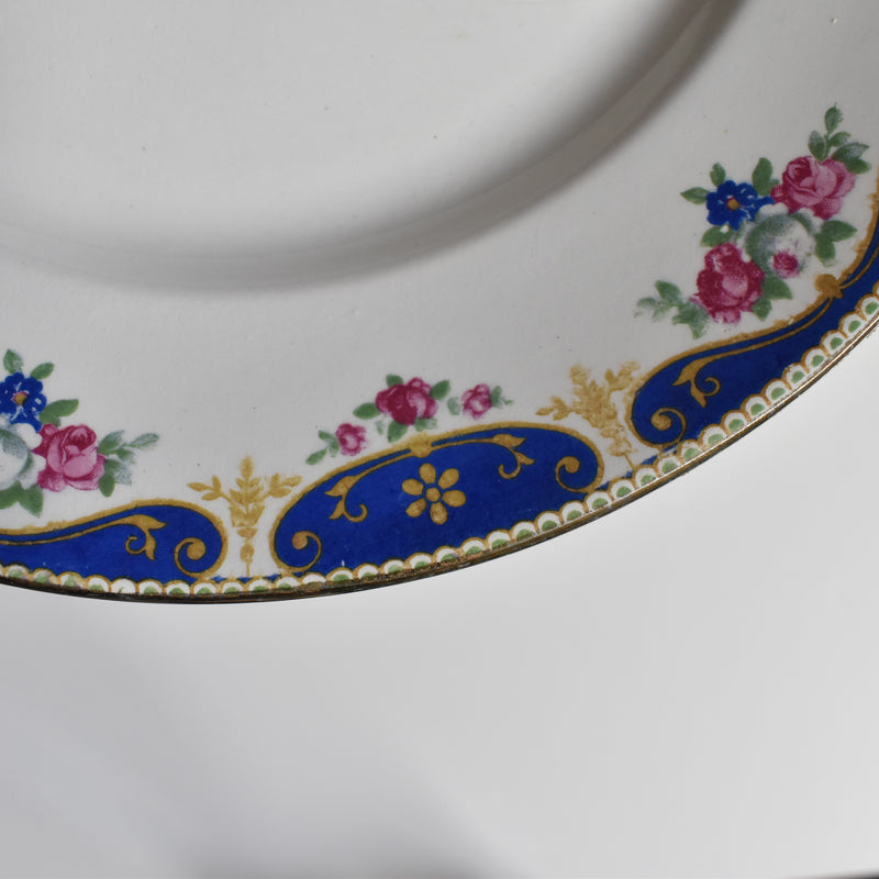 Vintage Plate Mouland des Loups Rose A