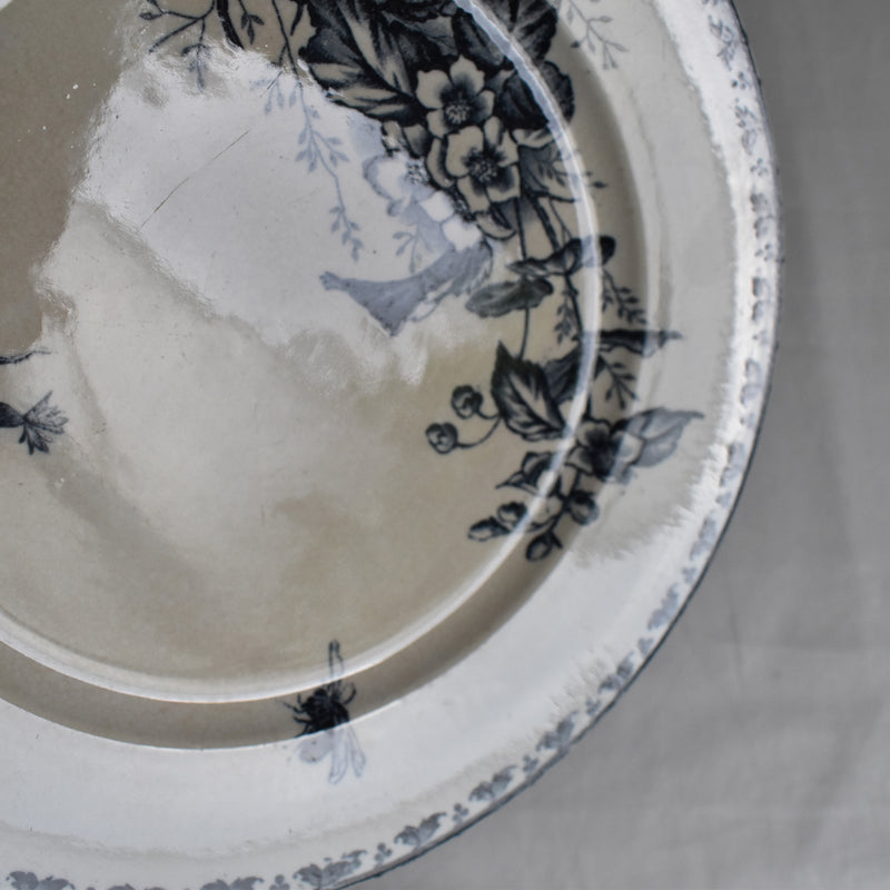 Antique Plate - U&C Sarreguemines "Carmen B"