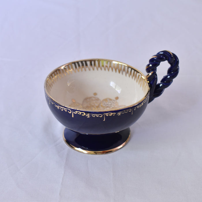 ア.ドラサンヴァル A.Dressinval チョコレートカップ ダークブルー