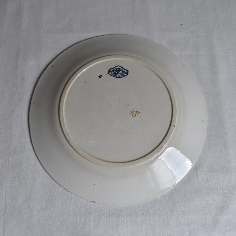 Antique Plate - U&C Sarreguemines Carmen C