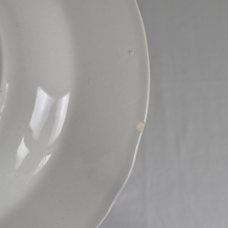 Antique deep plate Luneville Grand Feu Tradition H