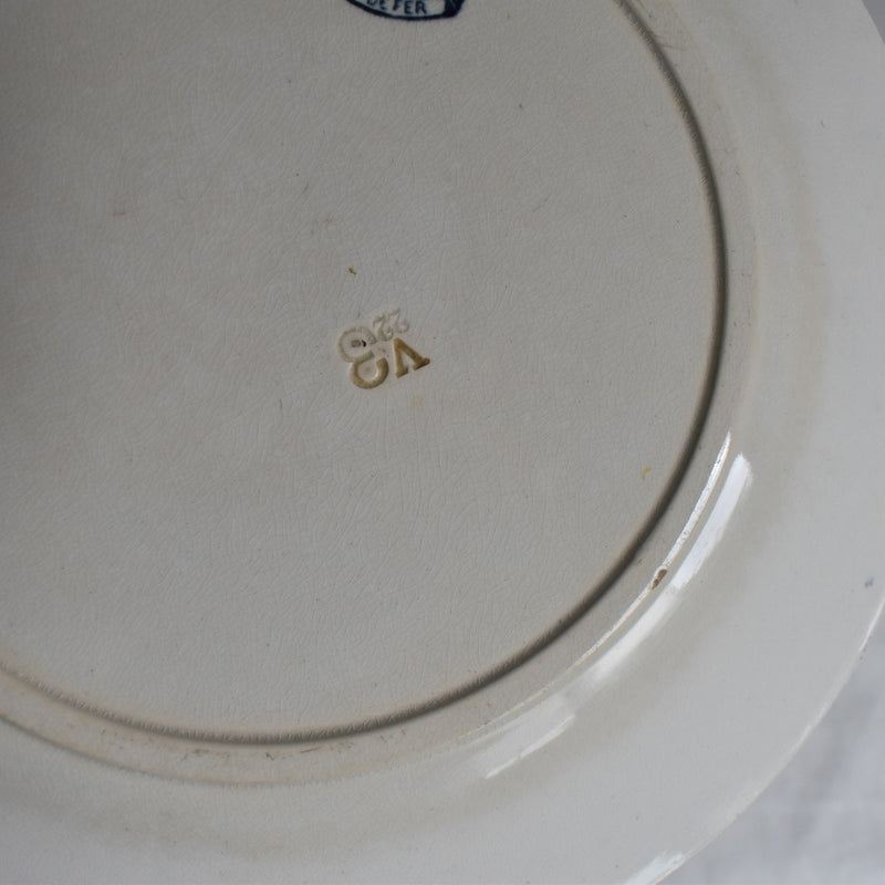 Antique Plate - U&C Sarreguemines Carmen C