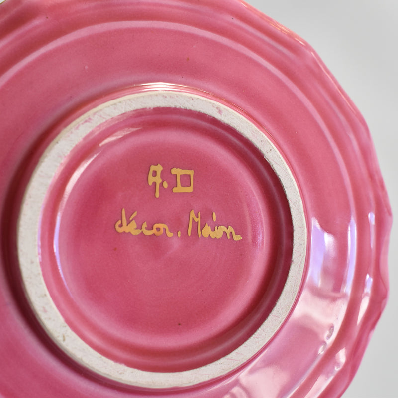 ア.ドラサンヴァル A.Dressinval コーヒーカップ＆ソーサー Pink C