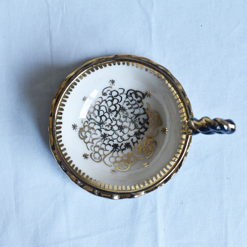 ア.ドラサンヴァル A.Dressinval ミニカップ＆ソーサー 3cm ブラック