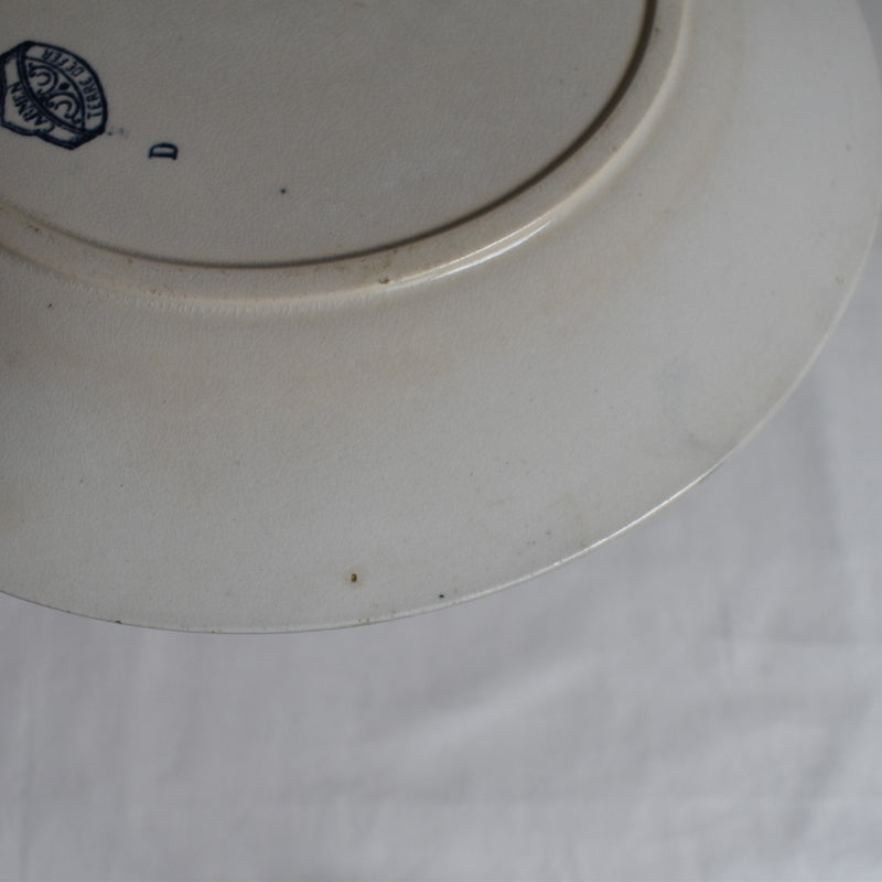 Antique Plate - U&C Sarreguemines Carmen C