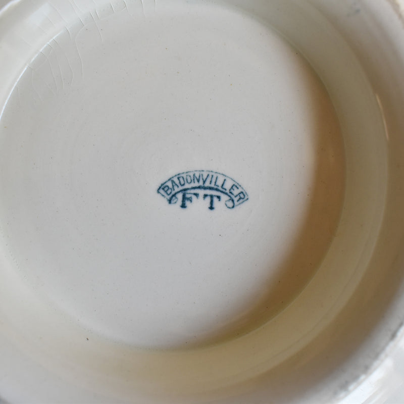 Antique pedestal plate - Badonviller