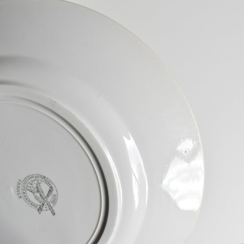 Vintage Plate Moulin des Loups Rose B