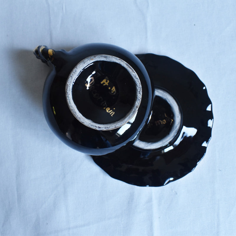 ア.ドラサンヴァル A.Dressinval ミニカップ＆ソーサー 3cm ブラック