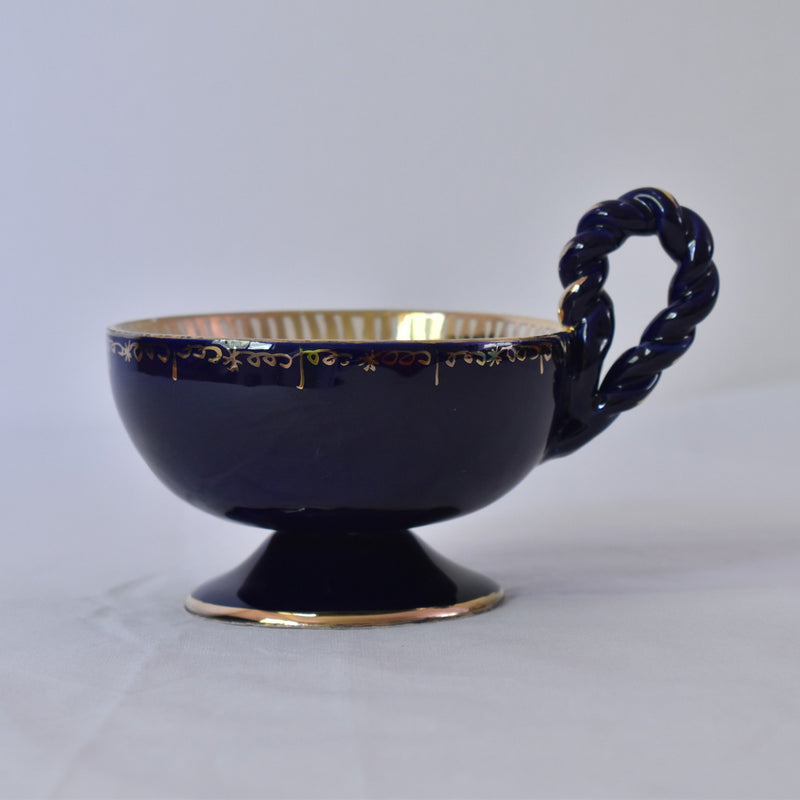 ア.ドラサンヴァル A.Dressinval チョコレートカップ ダークブルー