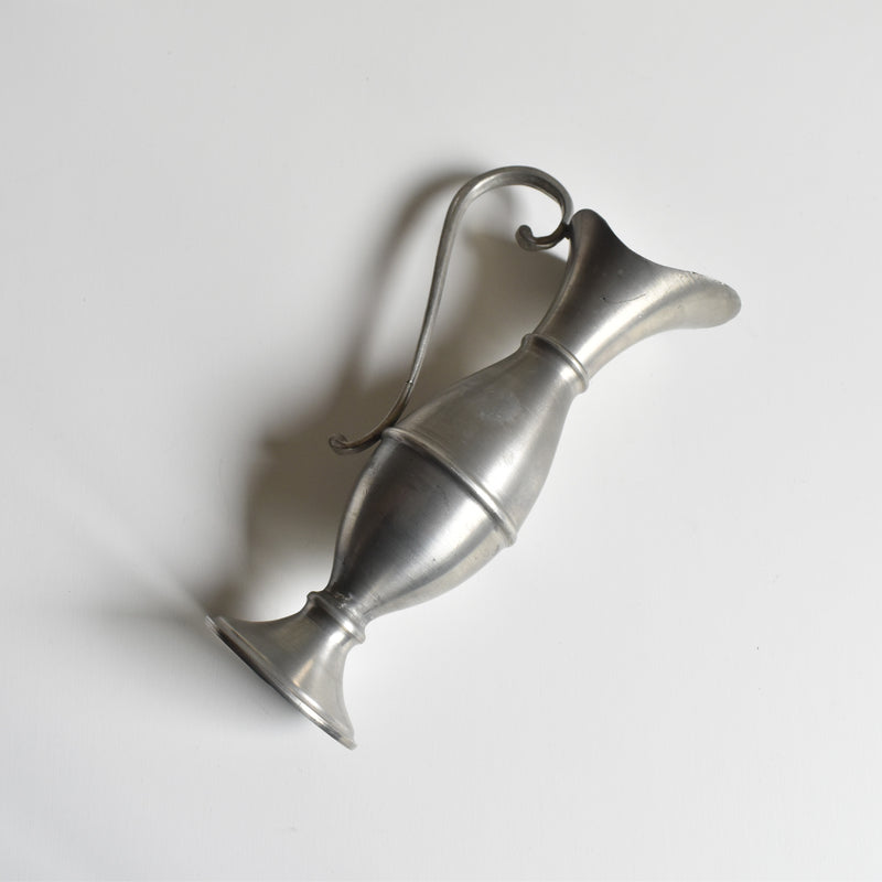 Vintage Pewter Flower Vase 19 cm