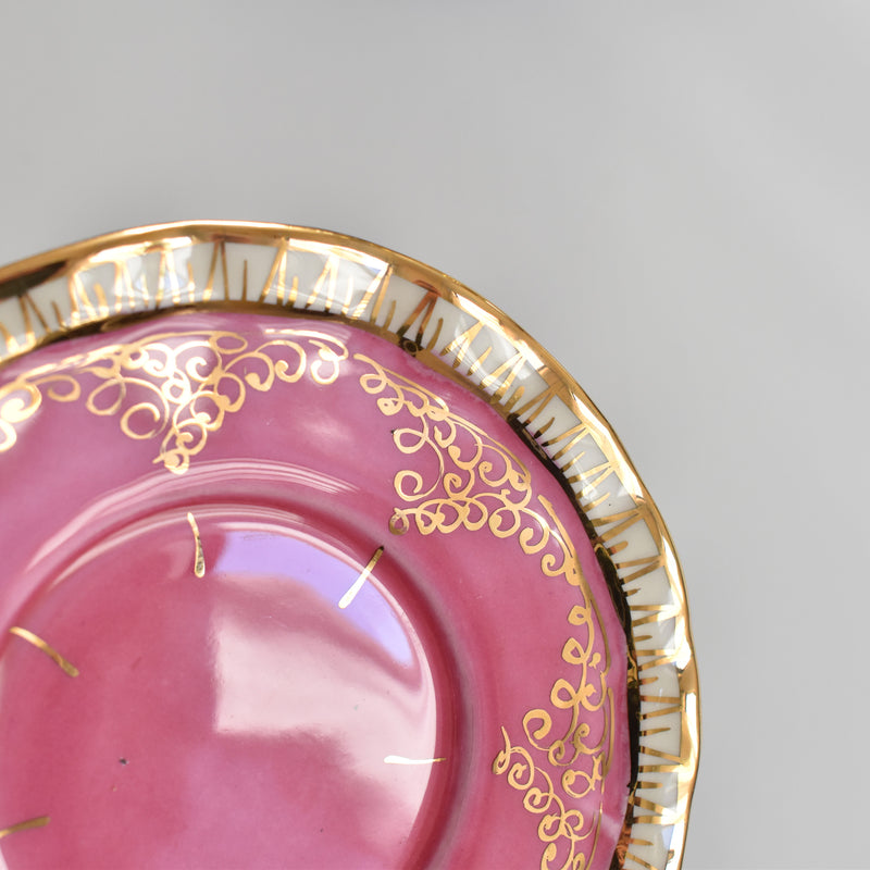 ア.ドラサンヴァル A.Dressinval コーヒーカップ＆ソーサー Pink C