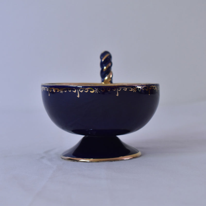 ア.ドラサンヴァル A.Dressinval チョコレートカップ ダークブルー