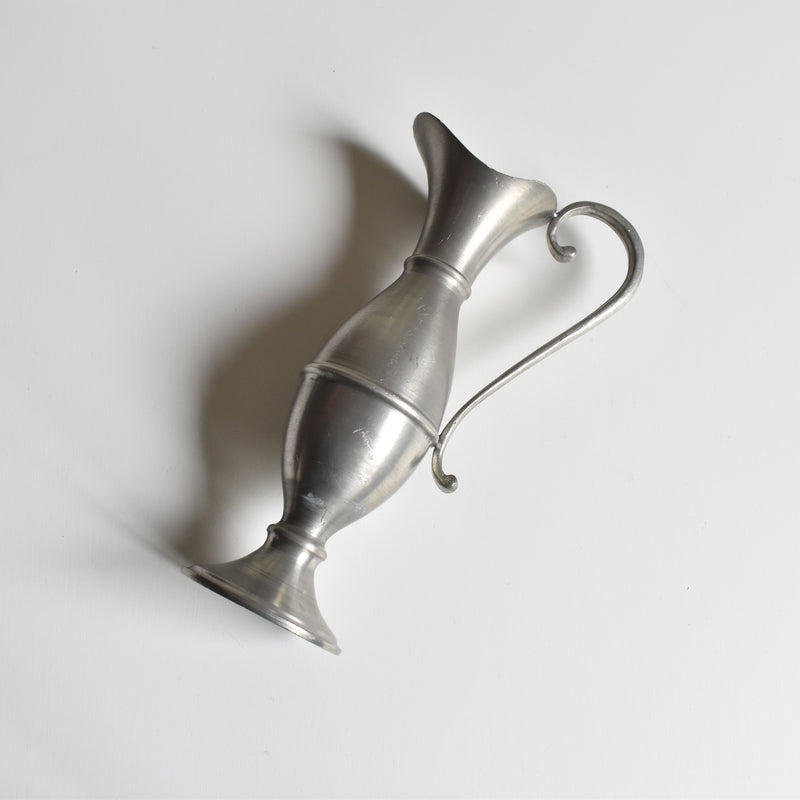 Vintage Pewter Flower Vase 19 cm