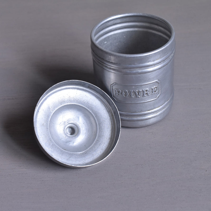 Vintage Aluminum Container - Poivre