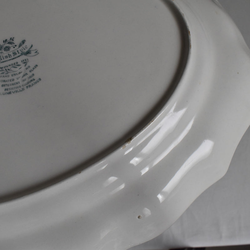 アンティークオーヴァル サービスプレート リュネヴィル　English Style