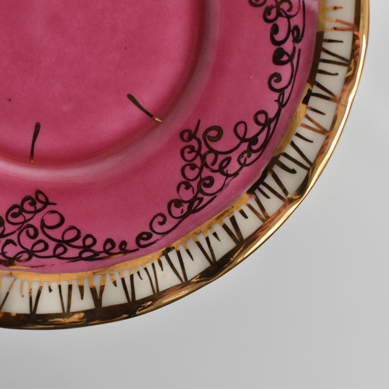 ア.ドラサンヴァル A.Dressinval コーヒーカップ＆ソーサー Pink C