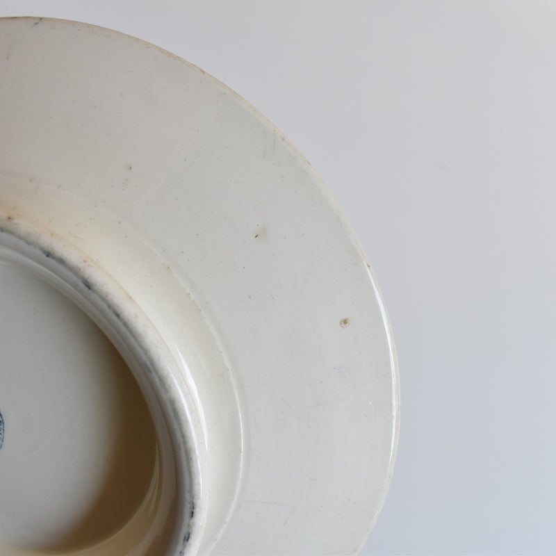 Antique pedestal plate - Badonviller