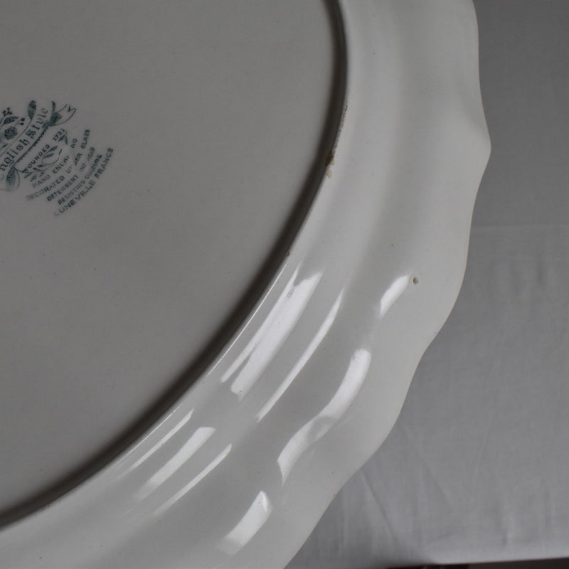 アンティークオーヴァル サービスプレート リュネヴィル　English Style