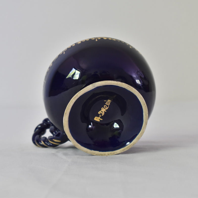 ア.ドラサンヴァル A.Dressinval チョコレートカップ ダークブルー