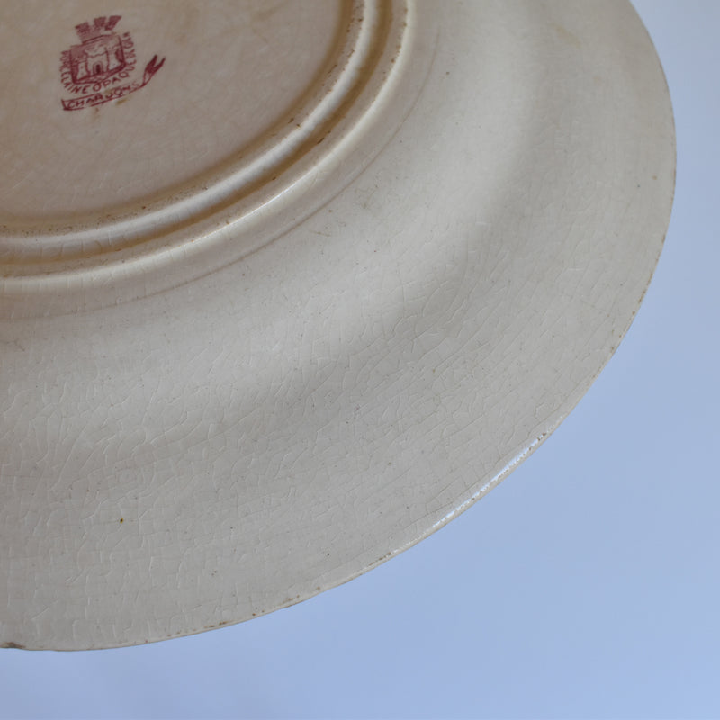 Antique Plate Gien Chardons (Thistle)