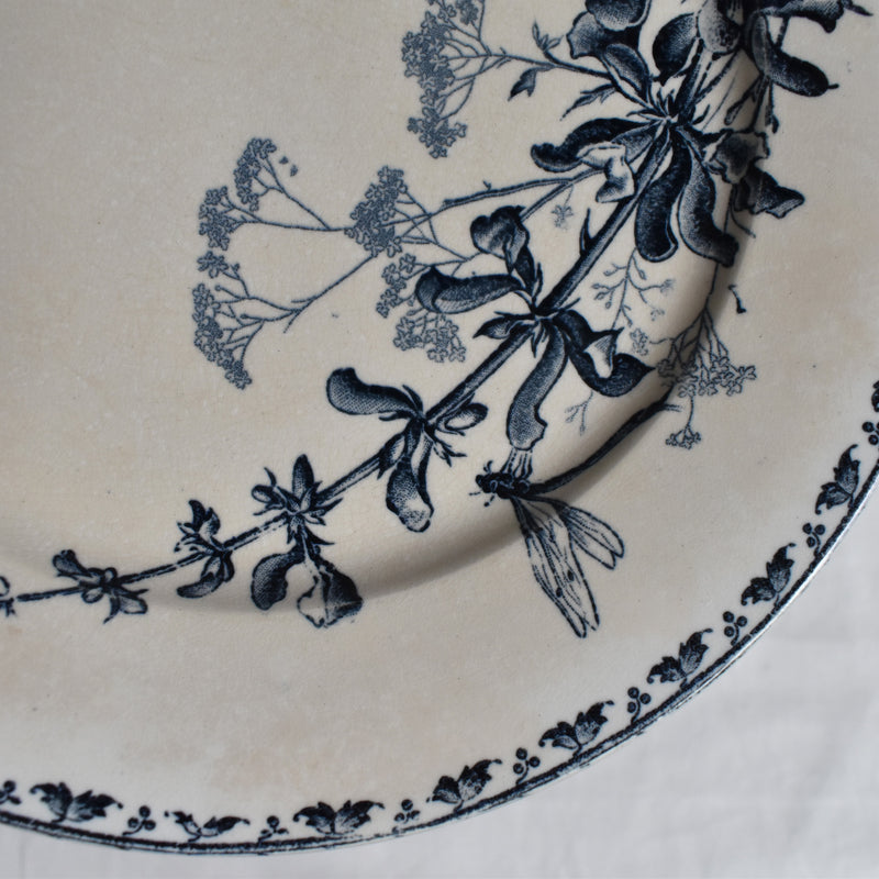 Antique Plate - U&C Sarreguemines Carmen C