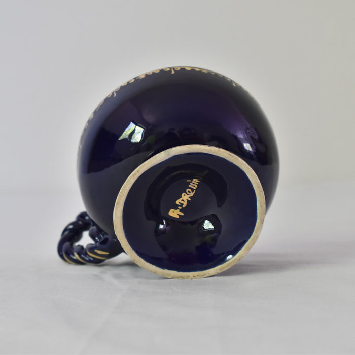 ア.ドラサンヴァル A.Dressinval チョコレートカップ ダークブルー