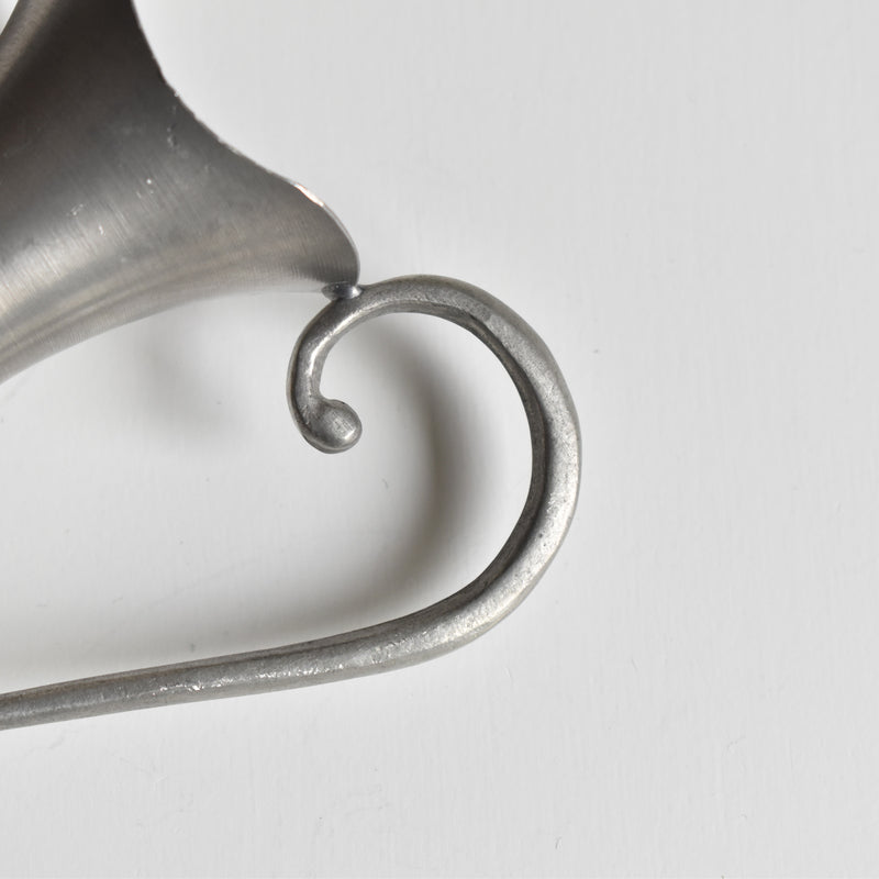 Vintage Pewter Flower Vase 19 cm