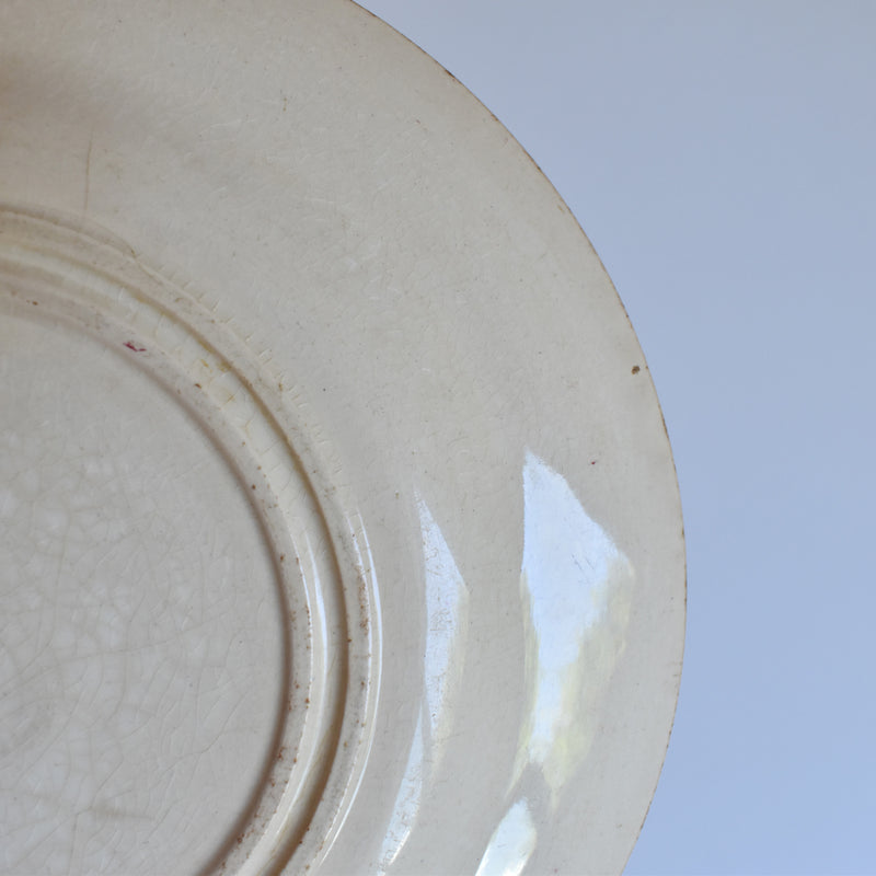 Antique Plate Gien Chardons (Thistle)