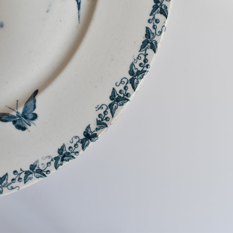 Antique pedestal plate - Badonviller