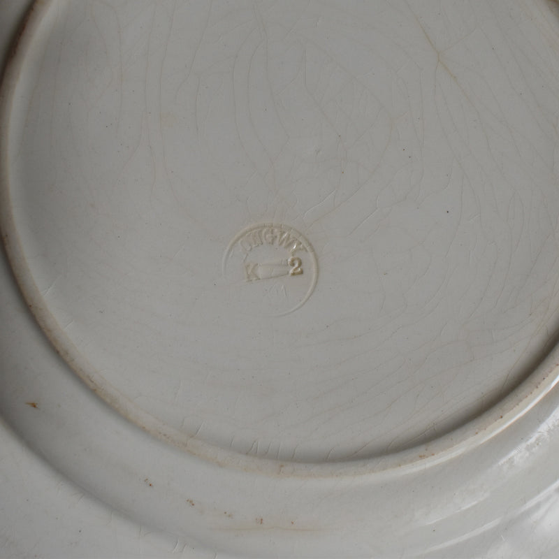 Antique Plate Longwy Iris