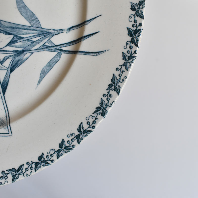 Antique pedestal plate - Badonviller