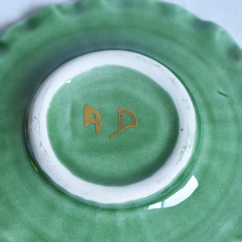 ア.ドラサンヴァル A.Dressinval ミニカップ＆ソーサー 3cm ライトグリーン